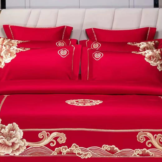 悠梦嘉居婚庆绣花四件套 商品图1