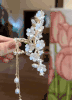 【家居百货】小仙女们必入超仙【新中式·茉莉花流苏抓夹】水钻高级感发夹盘发鲨鱼发饰！年年岁岁花相似！岁岁年年人不同 商品缩略图2