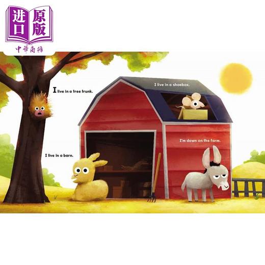 【中商原版】住在树干里的我 I Live in a Tree Trunk 英文原版 儿童韵律绘本 一本搞笑的朗读书 动物图画书 精装进口 4-8岁  商品图1