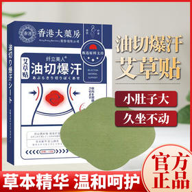 香港大药房油切暴汗贴 祛湿 贴去湿气艾草艾灸排毒排体内湿寒 12贴/盒