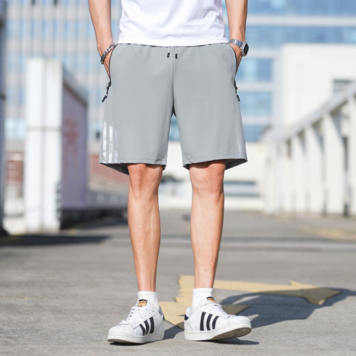 【冰丝短裤】【DSK】大依优型大码冰丝弹力五分裤短裤大号加肥加大夏季薄款松紧腰宽松运动短裤透气 商品图6