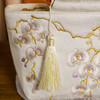 【蝴蝶兰】刺绣木柄手提包QB 商品缩略图2