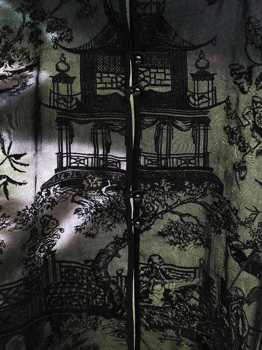 盛唐婧 |桑蚕丝真丝绡长款马甲-黑色 商品图5