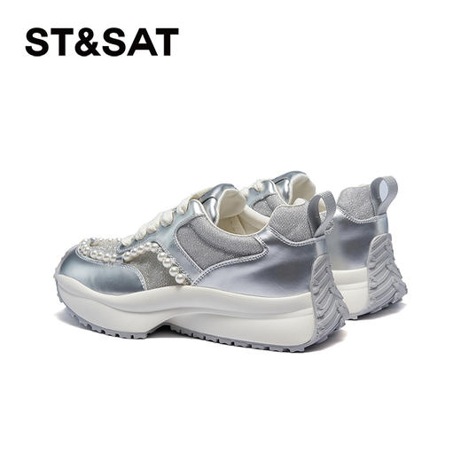 星期六珍珠链条太空银厚底运动鞋SSC3112019 商品图10
