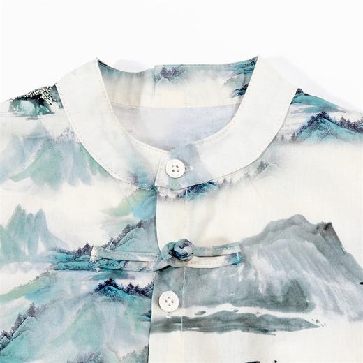 贝贝怡童装男童纯棉套装三件套2024夏季新款中国风背心t恤五分裤 商品图5