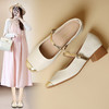 ZHR法式玛丽珍女鞋2024春夏季新款气质浅口粗跟外穿单鞋配裙子 商品缩略图0