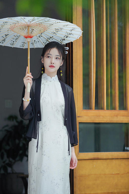 逸红颜明月优选 #『采薇』东方美学·夏日清凉衫，10MM真丝乔其，金庸小龙女般清冷飘逸 商品图9