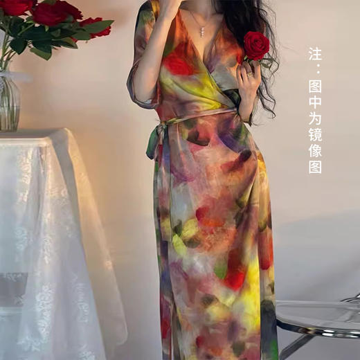 裁缝学苑AS250新款复古V领连衣裙纸样女装系带裙子服装打板样板图纸 商品图3