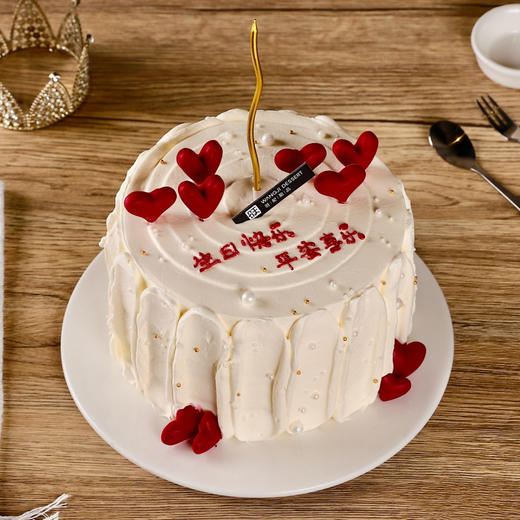 【爱心】新鲜芒果夹心戚风蛋糕，有进口动物淡奶油和混合乳脂奶油可选 商品图1