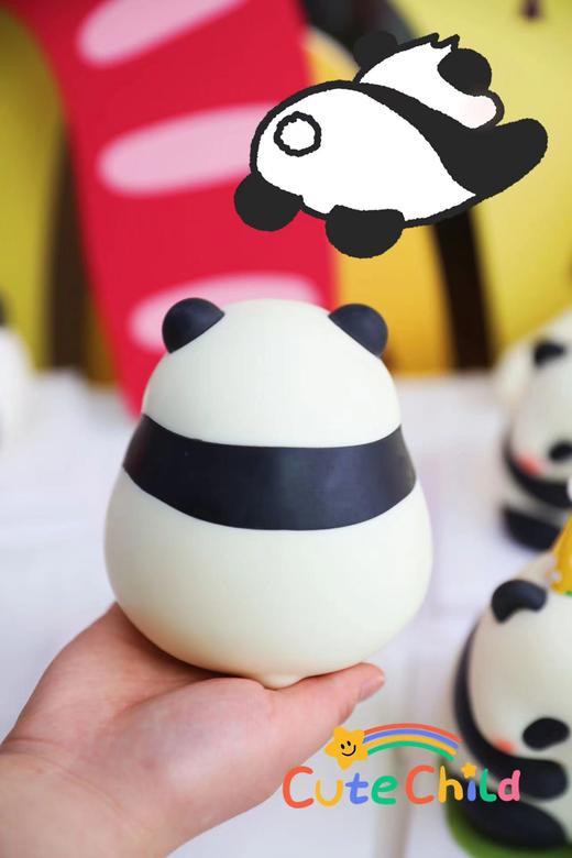 巧克力熊猫蛋糕 商品图3