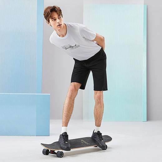 【特价】柒牌男装休闲短裤男2024夏季新款弹力耐穿舒适百搭男士直筒男裤子	126H70630 商品图3