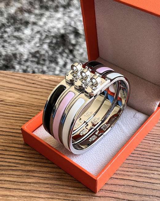 7折  无 爱马家 Kelly法郎手镯 窄版柔美经典手镯 8色 CU1186 商品图7