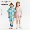 TeenieWeenie Kids小熊童装夏男女童纯棉混色宽松格纹套装TKYA246571N 商品缩略图10