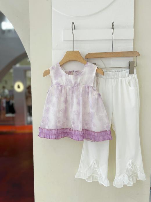 紫飞飞袖小花上衣 商品图3