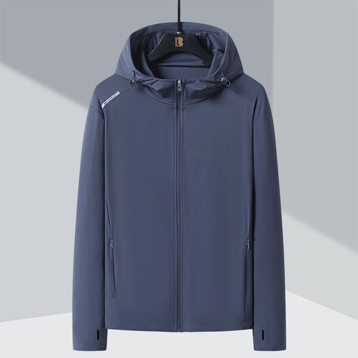 【Q】【防晒衣】【新款DSK】大依优型大码连帽外套皮肤衣防晒外套男宽松加肥加大码上衣夹克薄款 商品图1