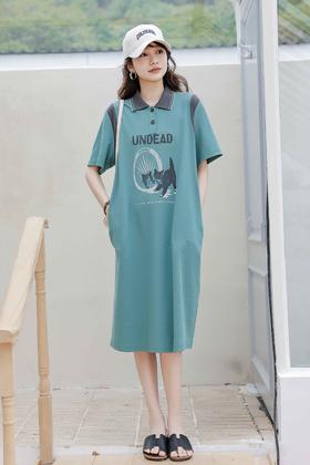 柚丁 休闲连衣裙 9L23L26326