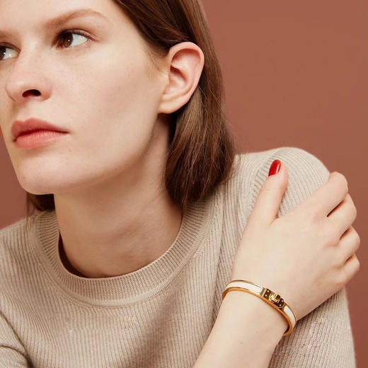 7折  无 爱马家 Kelly法郎手镯 窄版柔美经典手镯 8色 CU1186 商品图1