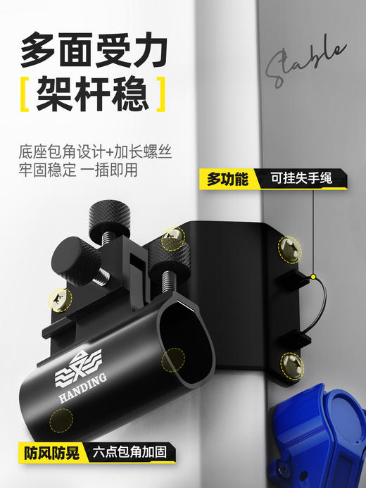 汉鼎一号钓箱全套多功能加厚箱超轻便携升降脚钓箱可坐鱼箱小钓箱 商品图4