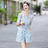 小香风时尚蕾丝，镂空刺绣上衣短裤两件套HR-CPYY8071 商品缩略图1