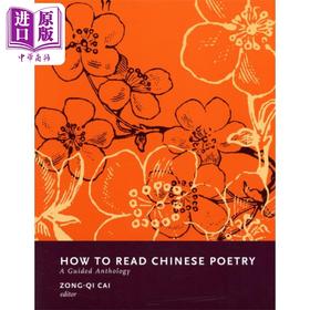 【中商原版】如何读中国诗歌 导读集 How to Read Chinese Poetry 英文原版 Zong qi Cai 蔡宗琪 经典文学