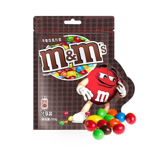 德芙M&M‘s160g牛奶巧克力自立袋装 商品图0