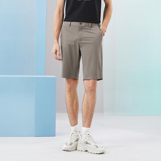 【特价】柒牌男装休闲短裤男2024夏季新款弹力耐穿舒适百搭男士直筒男裤子	126H70630 商品图1