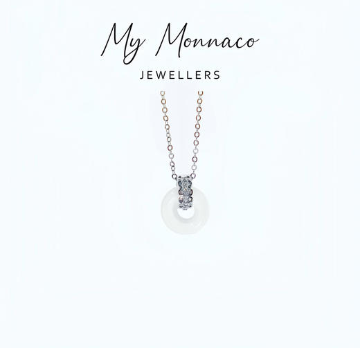 L坠链均925银 平安扣项链带证书时尚百搭 金银两色 商品图0