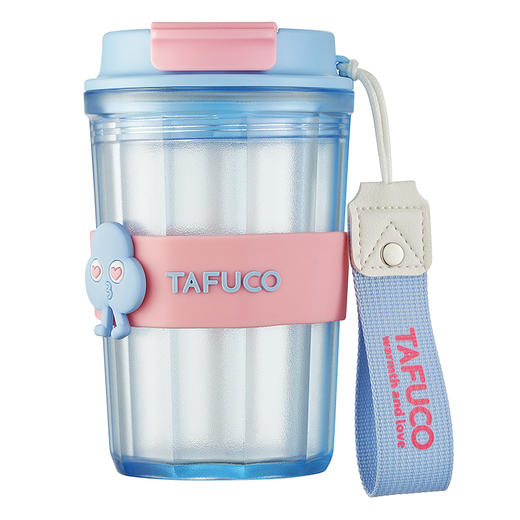 泰福高咖啡杯高颜值随行吸管杯子便携塑料水杯 商品图2