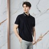 【高端系列】柒牌短袖polo衫男2024夏季新款格纹提花休闲翻领T恤	126T73260 商品缩略图1