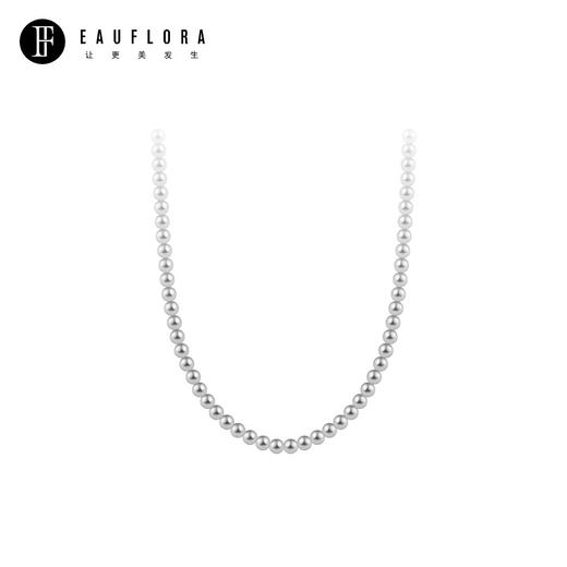 『流光』高级感仿灰珍珠项链-4MM 商品图1