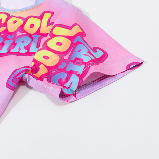 贝贝怡夏季新款女童冰感速干透气短袖T恤短裤运动套装 商品图5