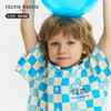 TeenieWeenie Kids小熊童装夏男女童纯棉混色宽松格纹套装TKYA246571N 商品缩略图7