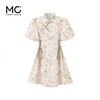 mc2国风新中式连衣裙短款女夏新款立领斜门襟印花收腰气质小个子 商品缩略图3