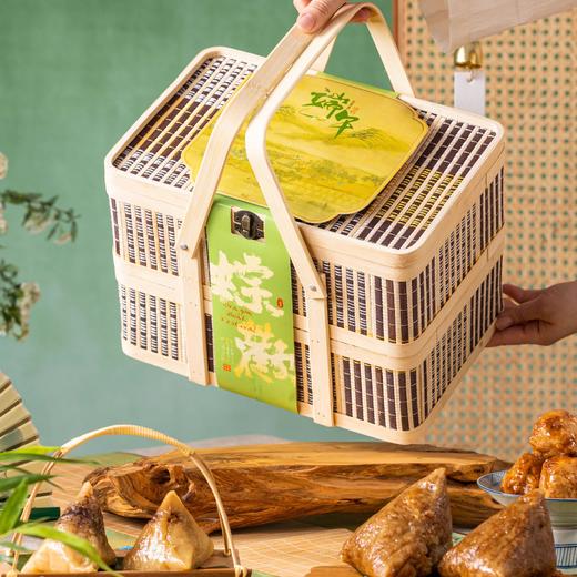 三珍斋 粽情端午双层竹篮1944克 A-2491 商品图3