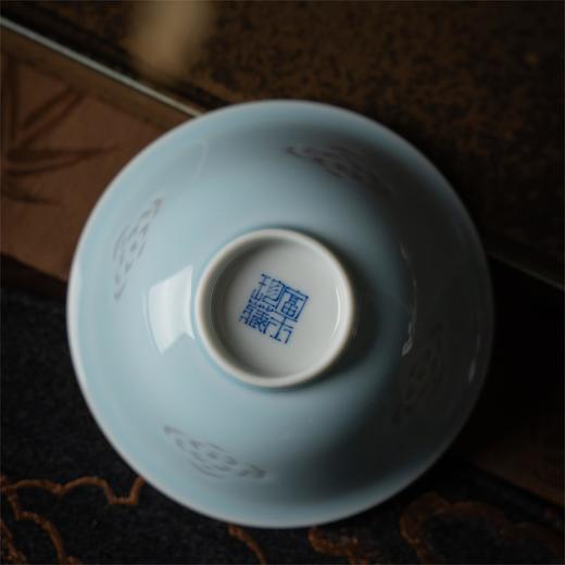 富玉窑  景德镇全手工青花玲珑缠枝内绘主人杯 品茗杯茶器 商品图7