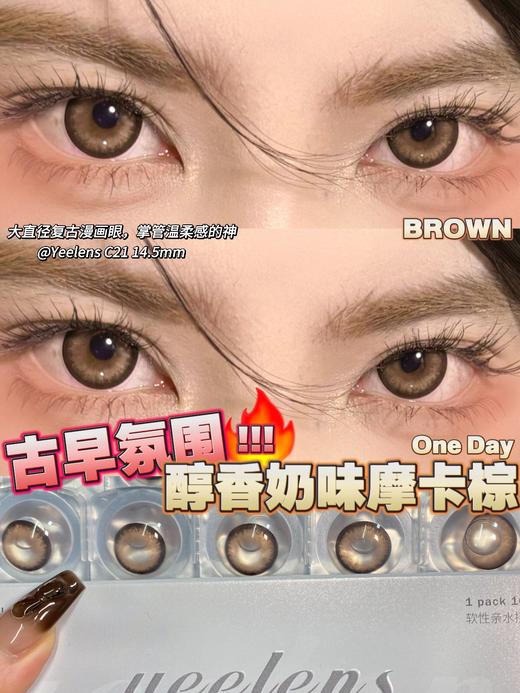 瑞尔康 yeelens  日抛美瞳 c21 直径14.5mm着色14.0mm 商品图10