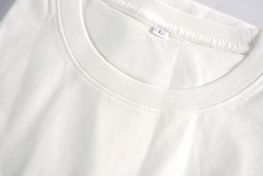 非药而愈文化衫米白色纯棉圆领图案版T恤男女同款【京东快递送货上门】 商品图3