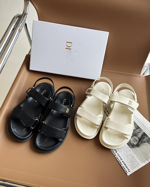 现货 THS 5.25-限时 D家 新款魔术贴可调节厚底凉鞋 2色 BZ1180 商品图3