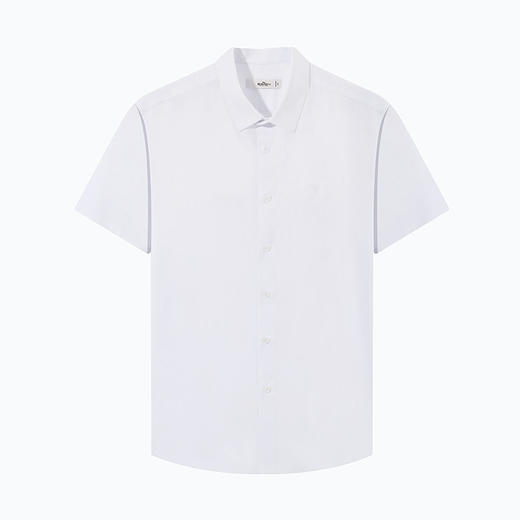 【含莫代尔】柒牌男士短袖衬衫2024夏季新款商务百搭提花抗皱衬衣	126A70460 商品图4