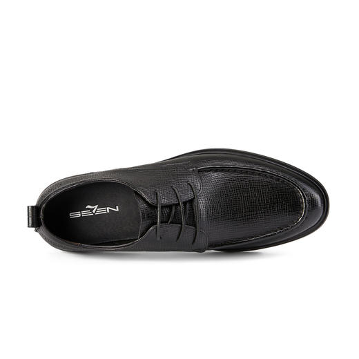 柒牌皮鞋男款真皮商务正装2024春夏新款透气男鞋黑色低帮休闲鞋子	126X70250 商品图2