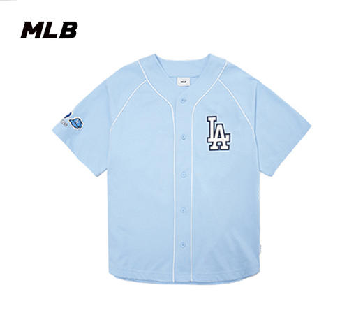 MLB男女情侣棒球服刺绣logo贴标印花T恤外套潮夏季3ABS00221 商品图2