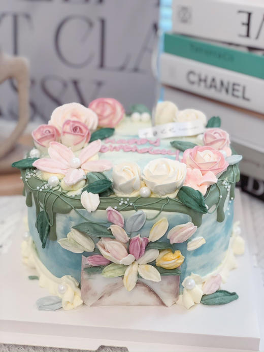 刮刀花奶油蛋糕 下单前请仔细阅读商品详情 商品图0