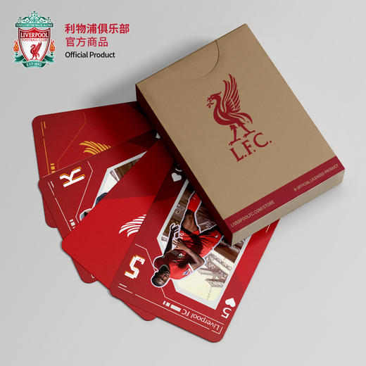 利物浦俱乐部官方商品 | 群星镭射扑克珍藏纪念周边萨拉赫克洛普 商品图1