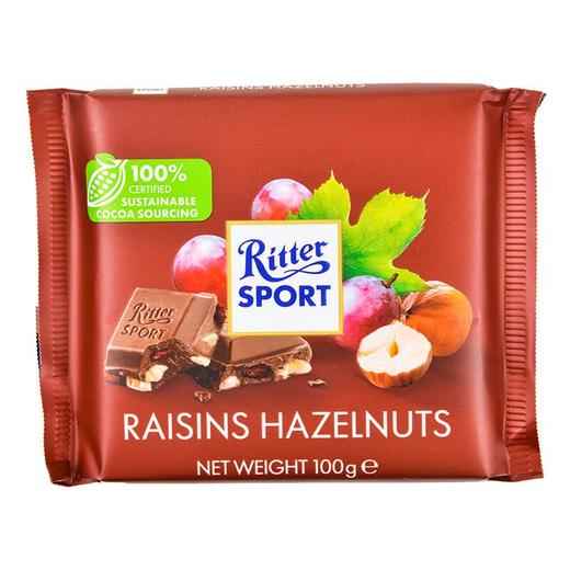 瑞特滋葡萄榛子牛奶巧克100g/块 商品图0