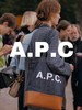 A.P.C 牛仔拼接 男女同款 托特包 PJ883 商品缩略图0