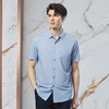 【高端系列】柒牌格纹短袖衬衫男2024夏季新款印花休闲中青年衬衣	126A70640 商品缩略图1