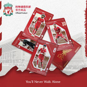 利物浦俱乐部官方商品 | 群星镭射扑克珍藏纪念周边萨拉赫克洛普