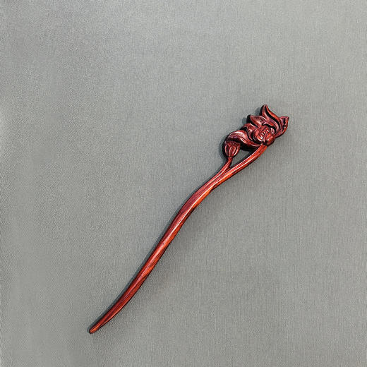 凤舞&莲荷°犀牛紫檀发簪 商品图1