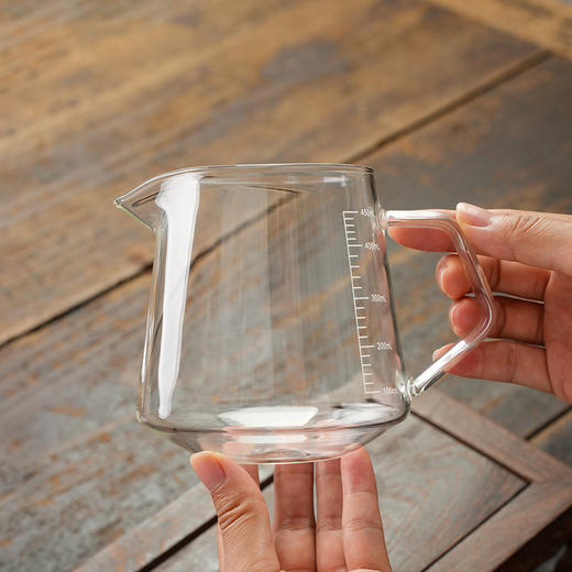 暗香疏影/雅韵刻度量杯/高硼硅玻璃公道杯家用耐高温牛奶杯烘焙微波炉加热计量杯分茶器 商品图4