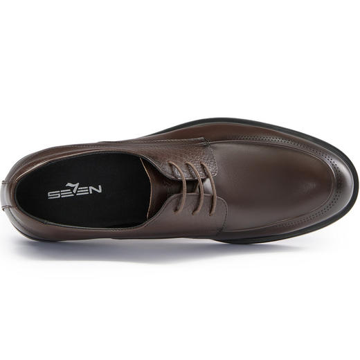 柒牌皮鞋男款春季商务正装休闲真皮男鞋男士结婚新郎伴郎低跟鞋子	126X70230 商品图2